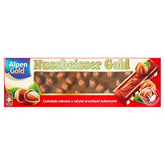 NUSSBEISSER GOLD-MILCHSCHOKOLADE MIT GANZEN HASELNÜSSEN 220 G 12 STÜCK